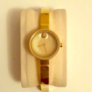 Ladies Movado Gold Metal Band Watch